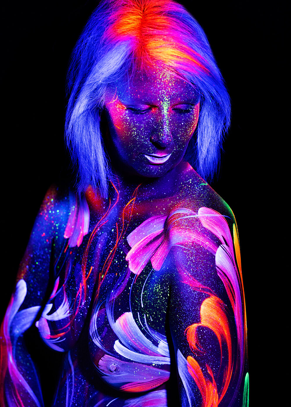 Bodypainting ganzkoerper fotoshooting rostock body painting bilder schwarzlicht fotografie rostock 031