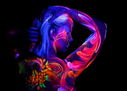 Bodypainting ganzkoerper fotoshooting rostock body painting bilder schwarzlicht fotografie rostock 029