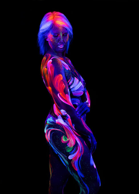 Bodypainting ganzkoerper fotoshooting rostock body painting bilder schwarzlicht fotografie rostock 038