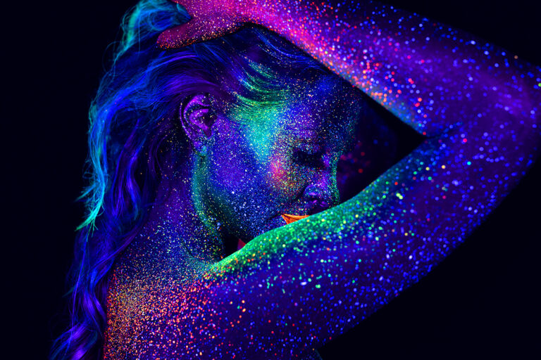 Bodypainting ganzkoerper fotoshooting rostock body painting bilder uv schwarzlicht 