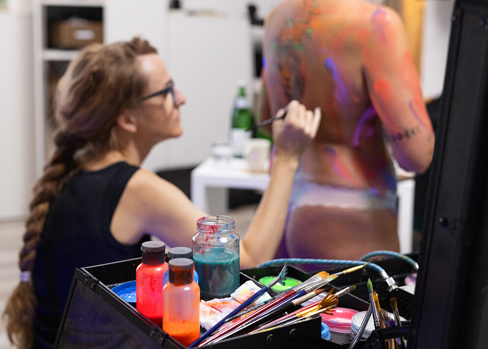 Bodypainting ganzkoerper fotoshooting rostock body painting bilder schwarzlicht fotografie rostock 012