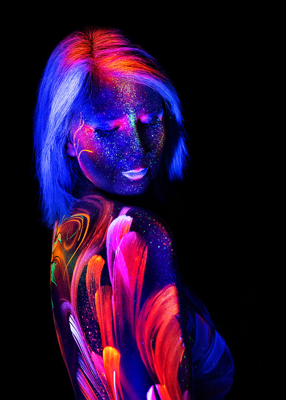 Bodypainting ganzkoerper fotoshooting rostock body painting bilder schwarzlicht fotografie rostock 022