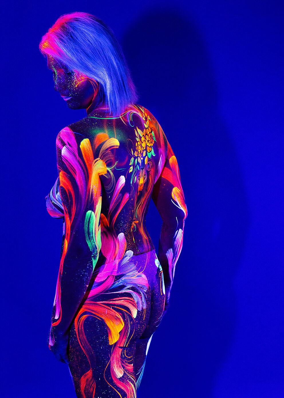 Bodypainting ganzkoerper fotoshooting rostock body painting bilder schwarzlicht fotografie rostock 049