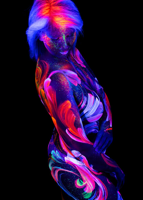 Bodypainting ganzkoerper fotoshooting rostock body painting bilder schwarzlicht fotografie rostock 037