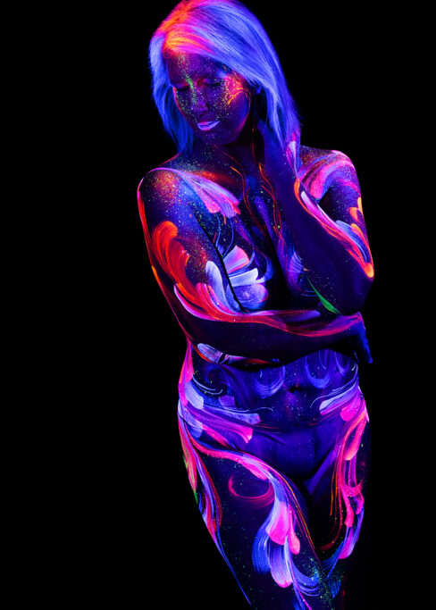 Bodypainting ganzkoerper fotoshooting rostock body painting bilder schwarzlicht fotografie rostock 039