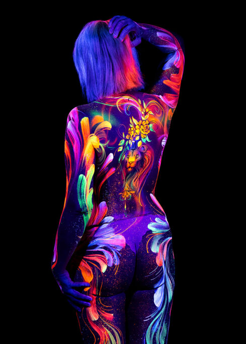 Bodypainting ganzkoerper fotoshooting rostock body painting bilder schwarzlicht fotografie rostock 040