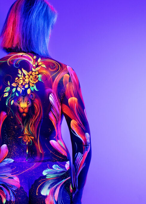 Bodypainting ganzkoerper fotoshooting rostock body painting bilder schwarzlicht fotografie rostock 044