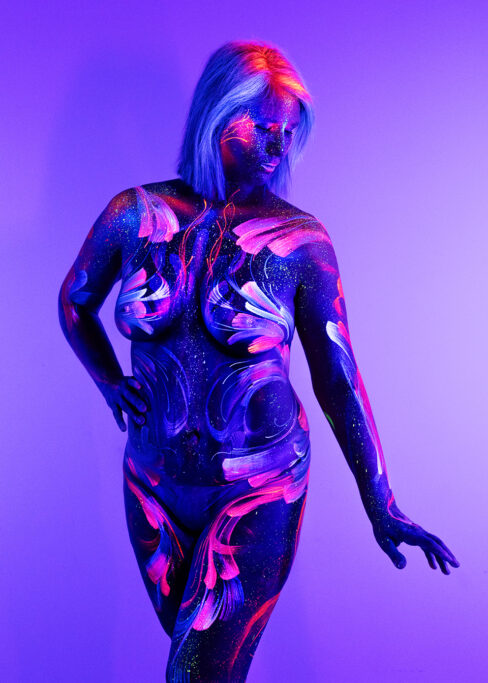 Bodypainting ganzkoerper fotoshooting rostock body painting bilder schwarzlicht fotografie rostock 045