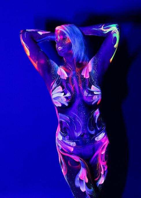 Bodypainting ganzkoerper fotoshooting rostock body painting bilder schwarzlicht fotografie rostock 048