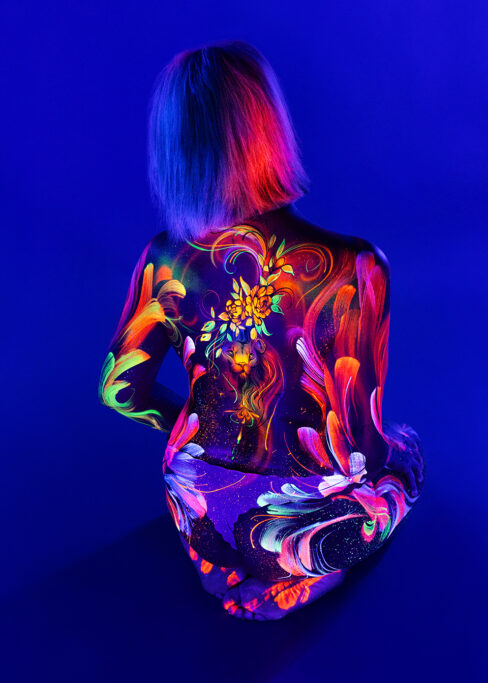 Bodypainting ganzkoerper fotoshooting rostock body painting bilder schwarzlicht fotografie rostock 055