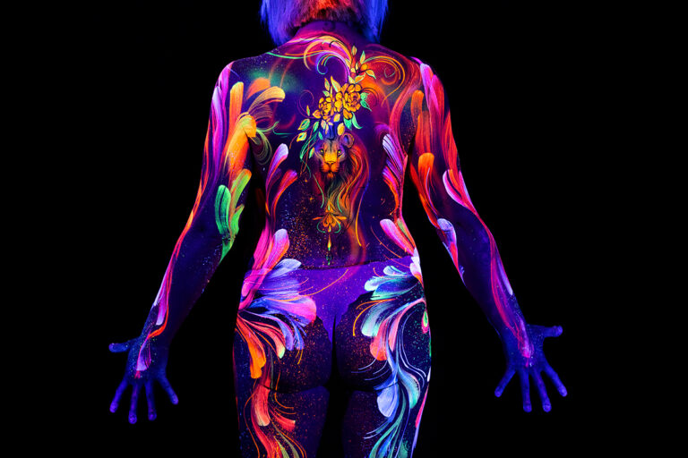 Bodypainting ganzkoerper fotoshooting rostock body painting bilder schwarzlicht fotografie rostock 042 